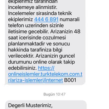 Türk Telekom'da Uzun Süren İnternet Kesintisi Ve Yetersiz Müşteri Desteği