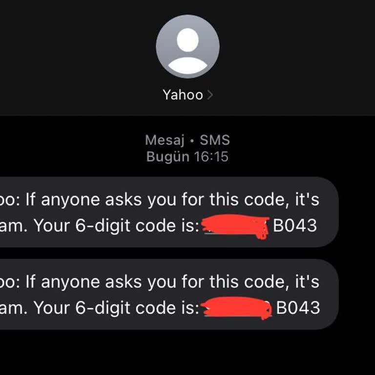 Yahoo Hesabım Olmadığı Halde Gelen Doğrulama Kodu Hakkında Şikayet