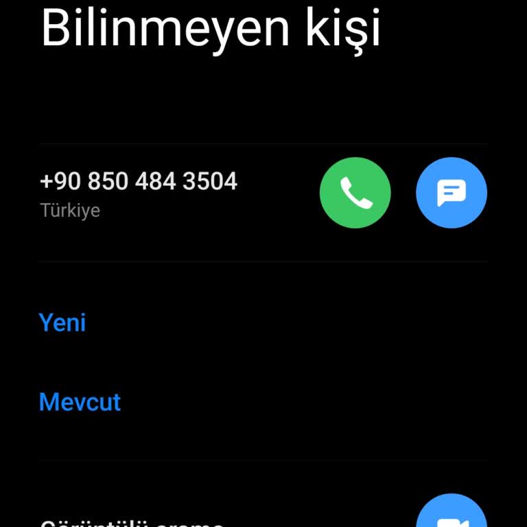 Tanımadığım Numaradan İzinsiz Arama Ve Gizemli Sessizlik