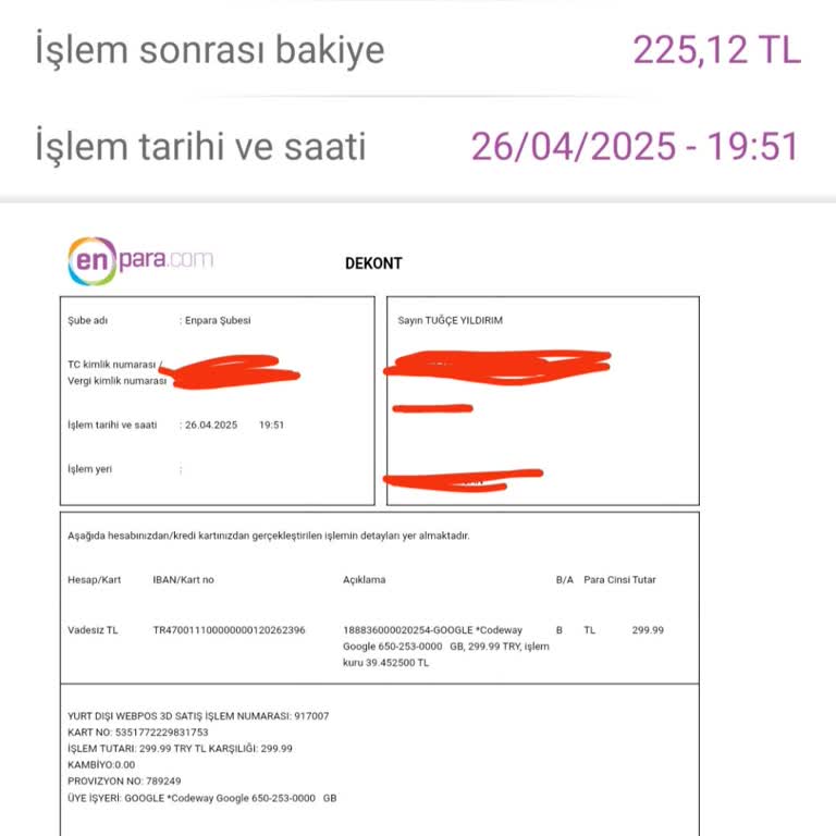 Hesabımdan İzinsiz Para Çekildi Şaşkınım