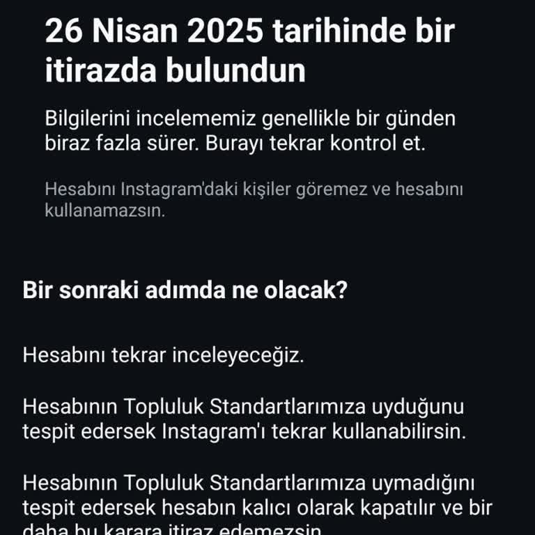 Instagram Hesabım Sebepsiz Askıya Alındı Geri Dönüş Alamıyorum