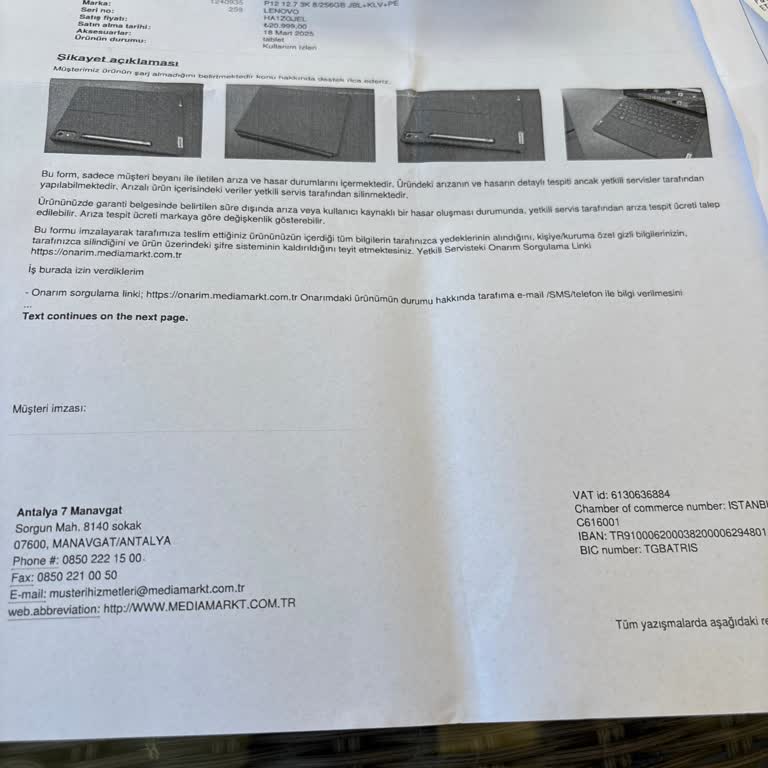 Media Markt Ve Lenovo'dan Çözüm Beklerken Mağdur Oldum