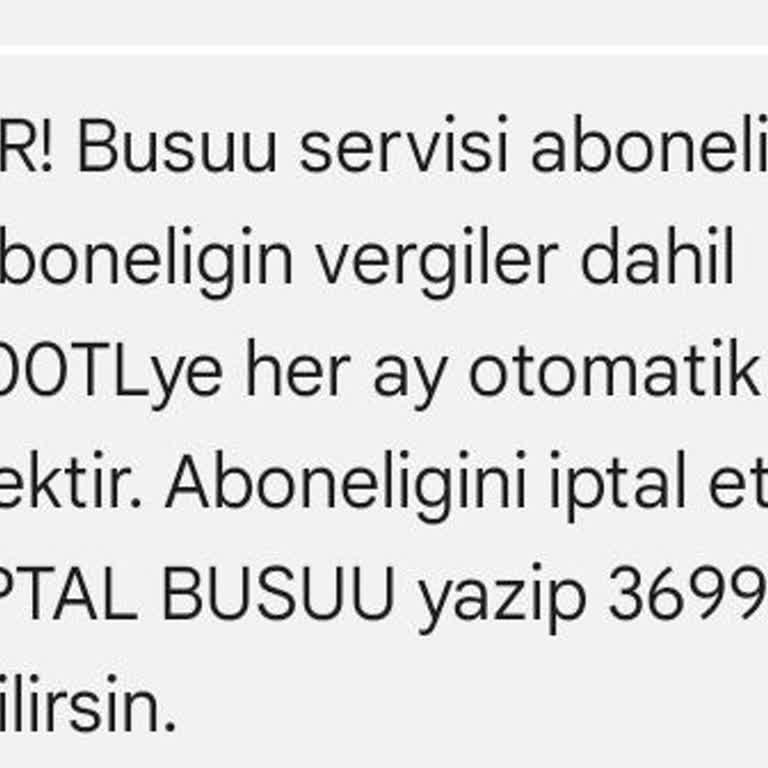 Yanlışlıkla Başlayan Abonelik Ve Geri Alınamayan Ücret