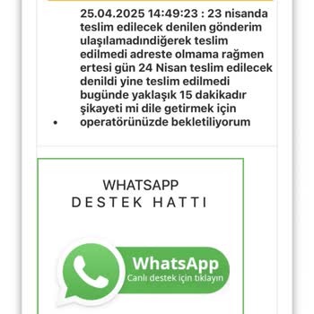 AGT Kurye Teslimat Gecikmesi Ve Müşteri Hizmetlerinde Uzun Bekleme