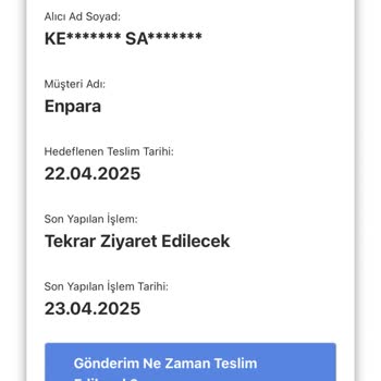 AGT Kurye Teslimat Gecikmesi Ve Müşteri Hizmetlerinde Uzun Bekleme