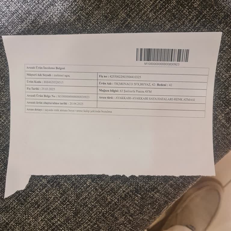 Kusurlu Ayakkabı İçin Sorumluluğun Müşteriye Yüklenmesi Ve Mağduriyet