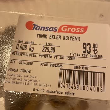 Eklerlerin Bozuk Kreması Ve Düşük Kalite Hayal Kırıklığı Yaşattı