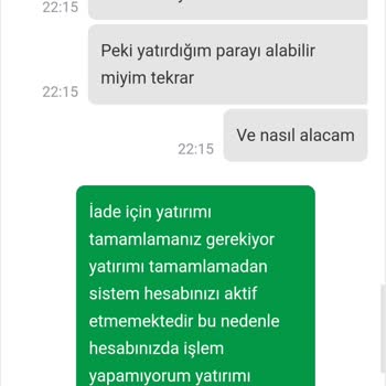 Yatırdığım Para Hesabıma Geçmedi Ve Geri Dönüş Alamadım