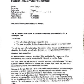 Jolly Tur'un Sahte Tur Nedeniyle Vize Reddine Ve Ücret Kesintisine Sebep Olması