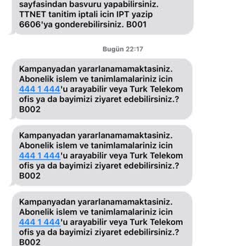 Türk Telekom Prime Kampanya Mesajı Var, Hizmet Yok!