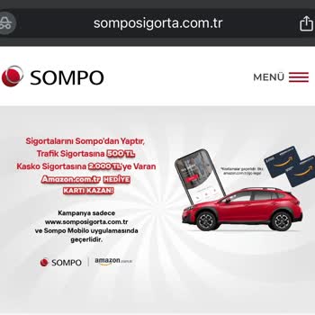 Kasko Poliçesi İçin Söz Verilen Amazon Hediye Çeki Gönderilmedi