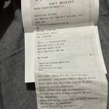 Pandora Yüzüğümde Kaplama Sorunu Ve İlgisiz Müşteri Hizmeti