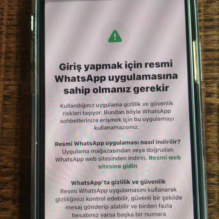 WhatsApp Hesabıma Kendi Telefonumdan Giriş Yapamıyorum