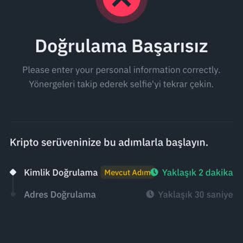 Kimlik Doğrulama Sürecinde Sürekli Hata Alıyorum, Yardım Bekliyorum