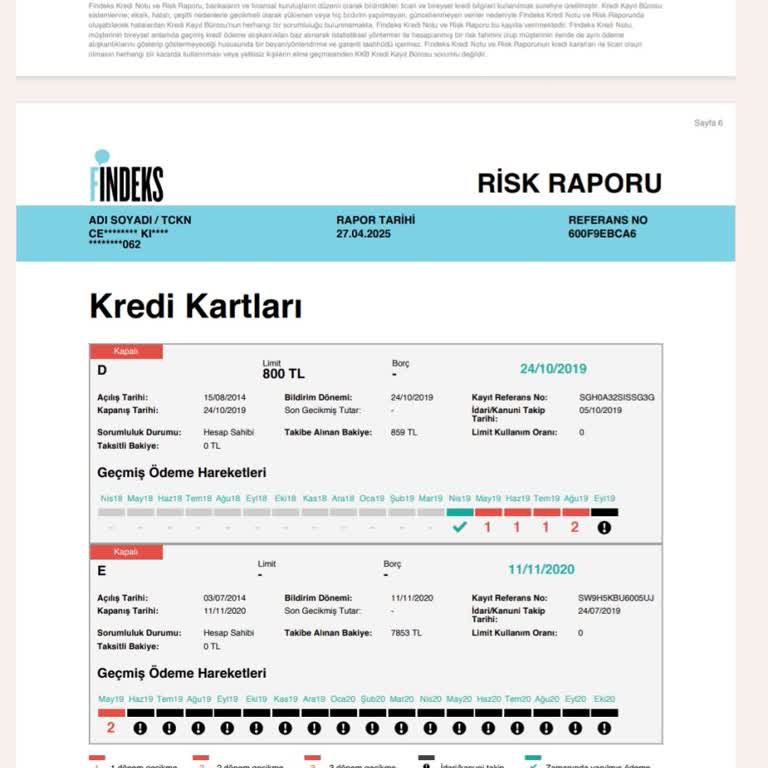 Ödenmiş Borcun Sicilde Hala Görünmesi Kredi Notumu Düşürüyor
