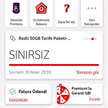 Red'li 50GB Tarifemde Kullanmadan Ek Paket Ücreti Alındı