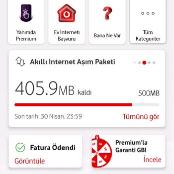 Red'li 50GB Tarifemde Kullanmadan Ek Paket Ücreti Alındı