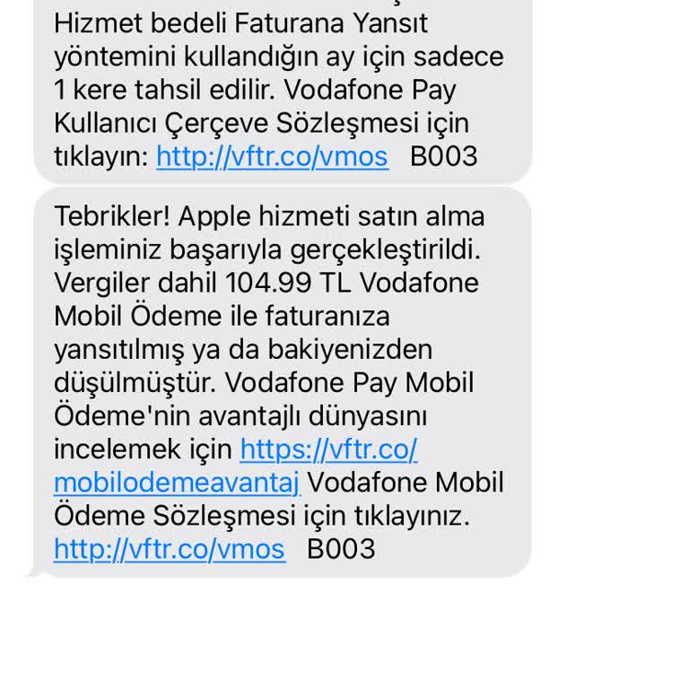 Vodafone İzinsiz Ödeme Yaptı Faturama Yansıttı