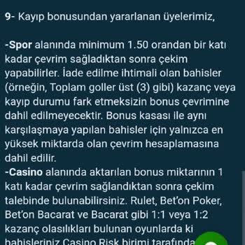 Kazandığım Bonus Haksız Şekilde Kısıtlandı