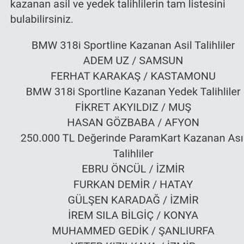 Çekiliş Sonuçlarında Şeffaflık Eksikliği