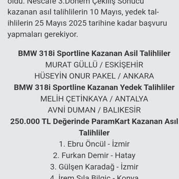 Çekiliş Sonuçlarında Şeffaflık Eksikliği