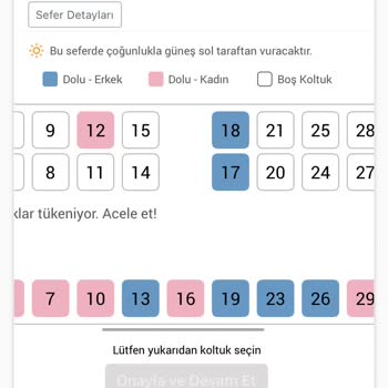 Vib Seyahat'te Koltuk Numarası Ve Emniyet Kemeri Sorunu