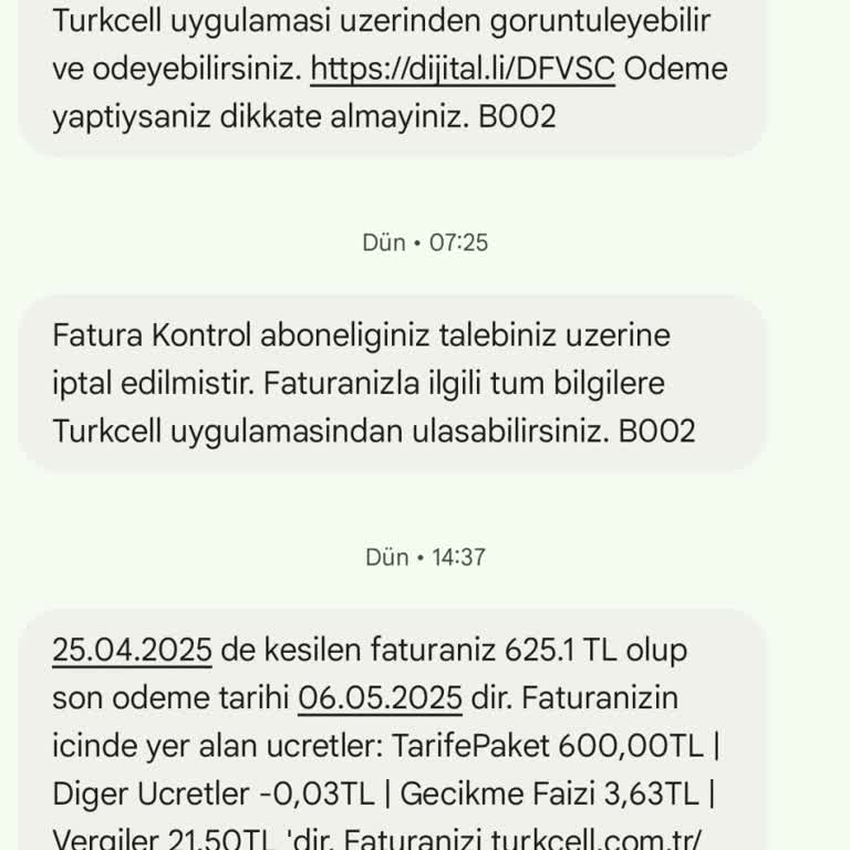 Taahhüt Bitimi Sonrası Haksız Fatura Ve İletişim Sorunları
