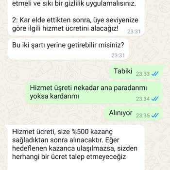 WhatsApp Yatırım Grubunda Aldatmaca Ve Paramı Geri Alamadım