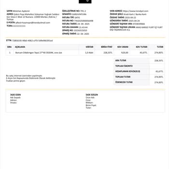 Yanlış Ölçülerde Gönderilen Borcam Tepsi Nedeniyle Mağduriyet