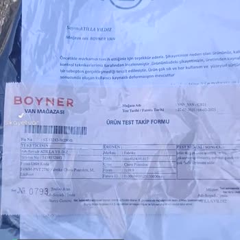 Boyner Kusurlu Mal Satıyor!