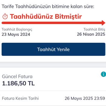 Onayım Olmadan Yüksek Fatura Ve Yeni Taahhüt Tanımlandı Muhatap Bulamıyorum