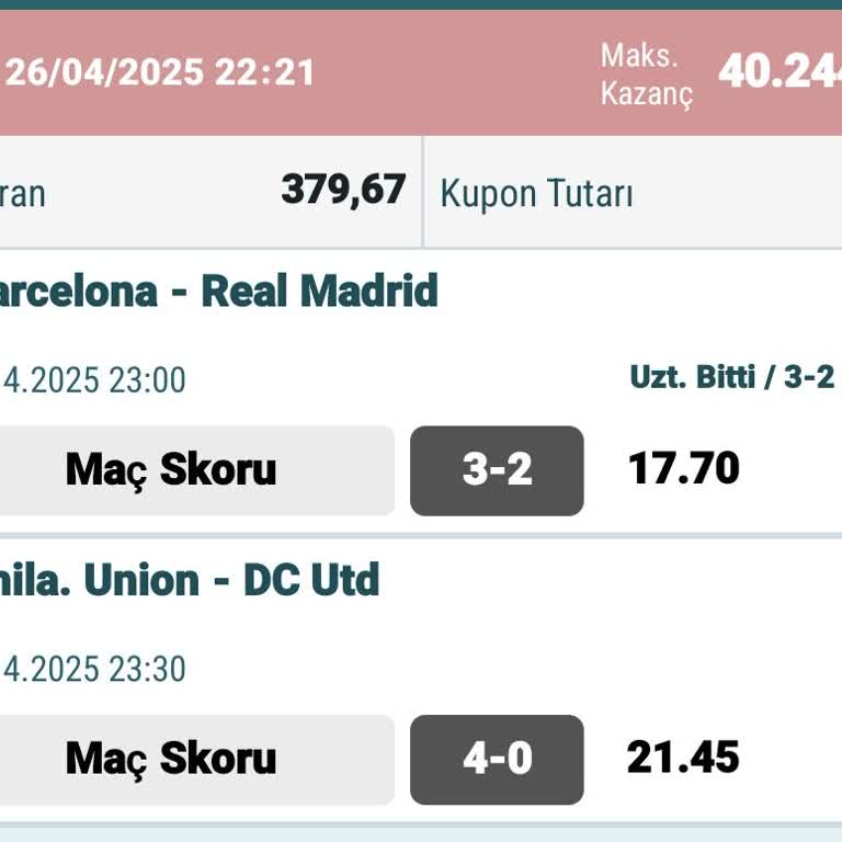 Maç Sonucu Nesine'de Yanlış Gösteriliyor