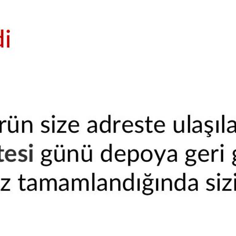 Trendyol Müşteri Hizmetleri Mağduriyetimi Çözmedi, Ürünüm İade Edildi