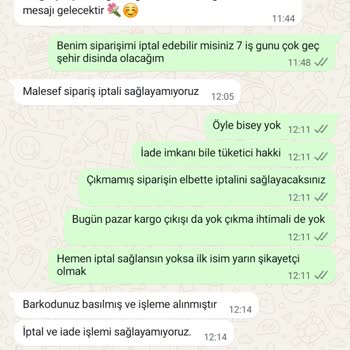 Şeffaflıktan Uzak Ve İptali Mümkün Olmayan Alışveriş Deneyimi