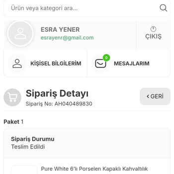 Vakumlu Kahvaltılık Set Eksik Gönderildi, Ürünlerim Kuruyor