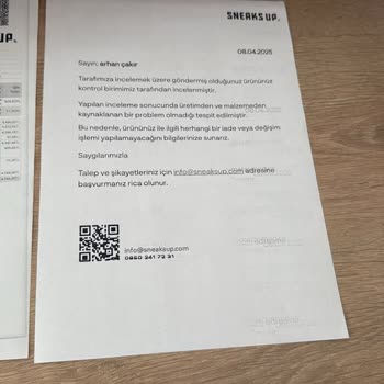 Sneaks Up'tan Alınan Ayakkabıda İade Ve Değişim Sorunu: Müşteri Memnuniyeti Göz Ardı Ediliyor
