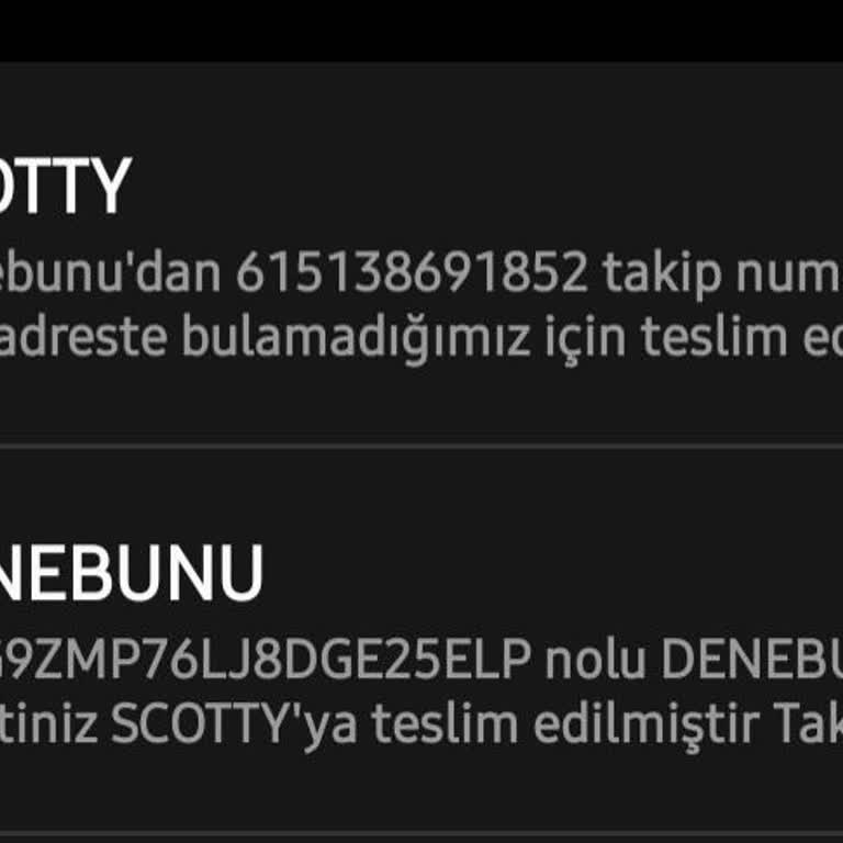 Scotty Kargo Teslimat Sorunları Ve Yanlış Bilgilendirme