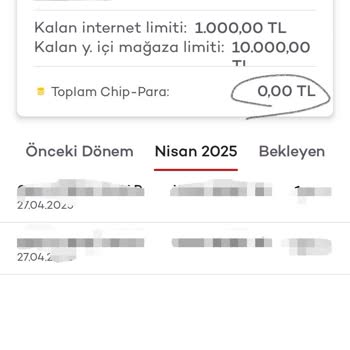 Kampanya Chip-Para Ödülü Kartıma Yüklenmedi