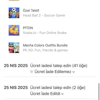 Apple'da İzinsiz Çocuk Harcaması ve İade Reddi Mağduriyeti