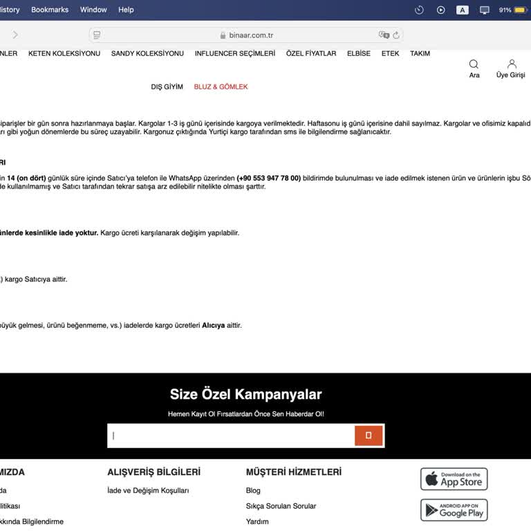 Binaar Official İade Politikası Hakkında Yanıltıcı Bilgi