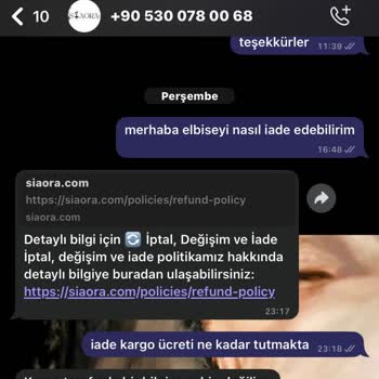 Yurtdışından Gelen Elbisede İade Mağduriyeti Yaşadım