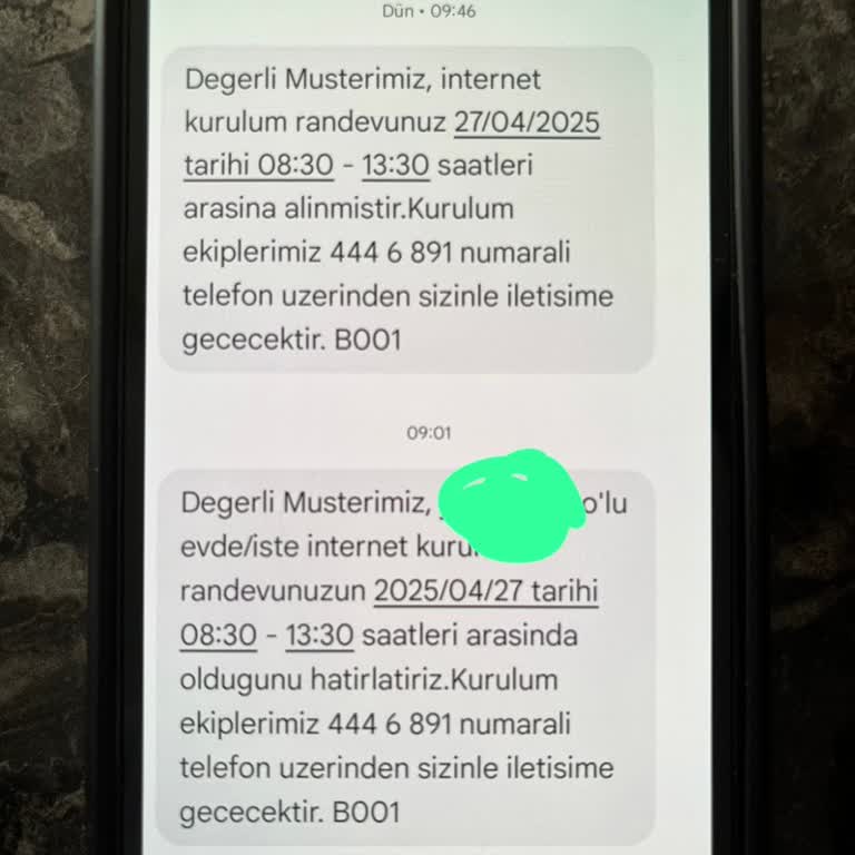 Tivibu Kurulum Ekibinin Randevuya Uymaması Ve Bilgilendirme Eksikliği
