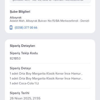 Soğuk Pizza Ve Farklı Kurye İle Teslimat Sorunu Tekrarlandı