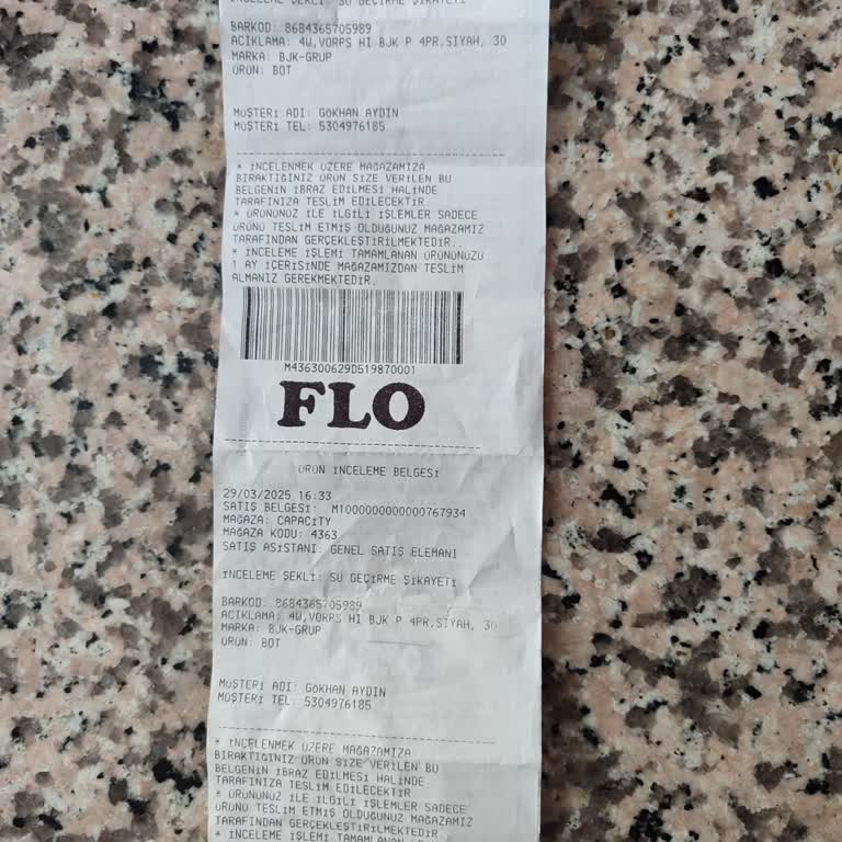 Kışlık Botta Su Geçirme Sorunu Ve İade Talebine Olumsuz Yanıt