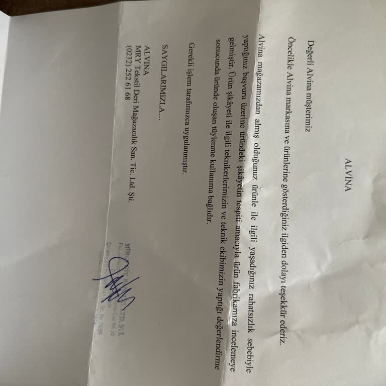 3 Günde Tüylenen Ürün İçin Değişim Ya Da İade Talebi