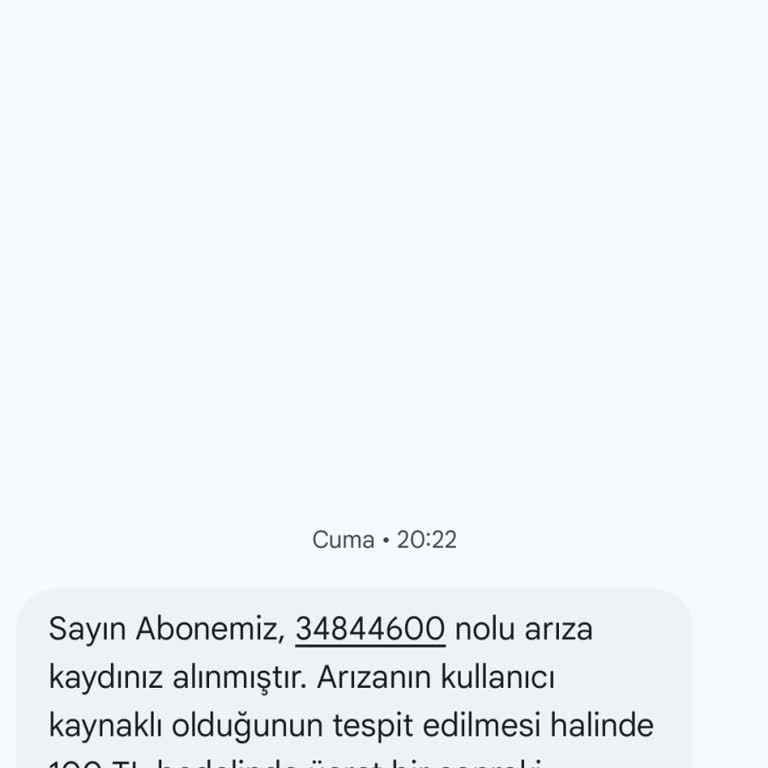 Arıza Kaydına Zamanında Müdahale Edilmemesi Ve Yaşanan Mağduriyet