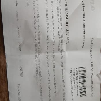 Aldığım Ayakkabının Tabanı Kısa Sürede Açıldı Değişim Yapılmadı