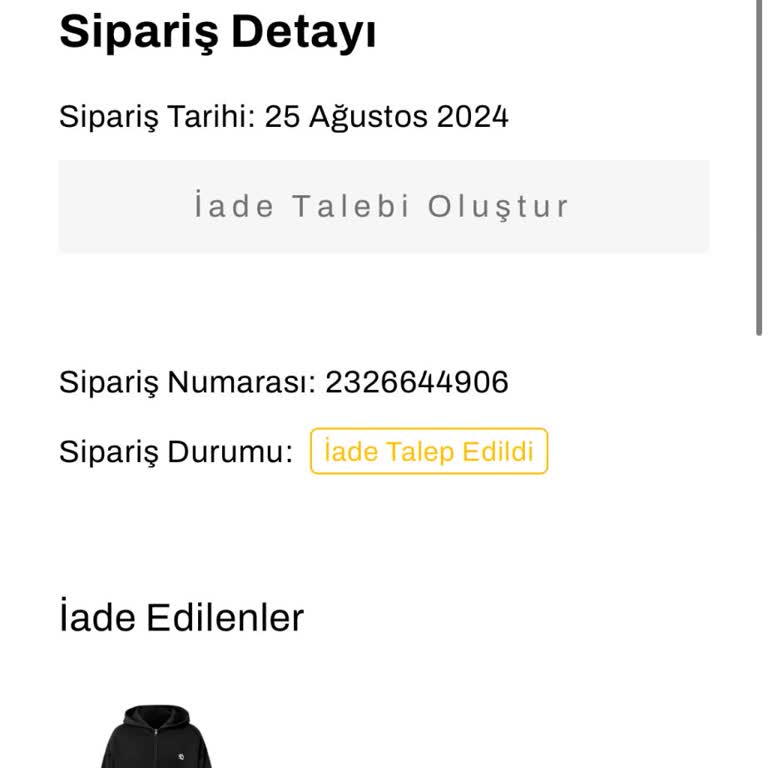 Aylarca Gönderilmeyen Sipariş Ve İade Sorunu