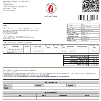 Anten Kablo Girişi Arızalı Ürün Ve Garanti Talebi