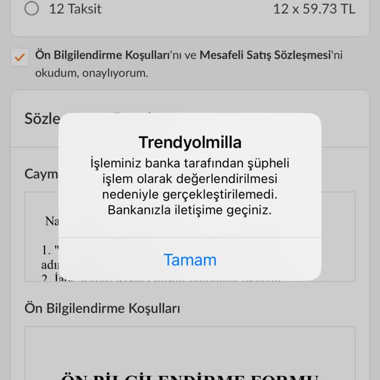 Halkbank Paraf Kartımla Alışverişim Şüpheli İşlem Uyarısıyla Reddedildi Çözüm Yok